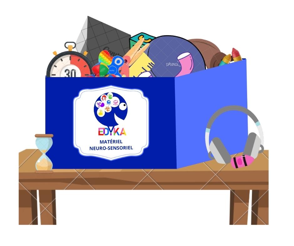 Boîte de matériel neuro-sensoriel Edyka pour la classe